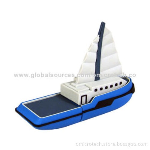 Boat-shaped USB Flash Drive with 512MB Capacity